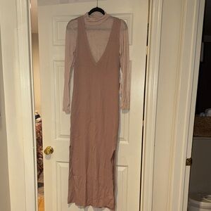 Pink Two Piece Anthropologie Dress